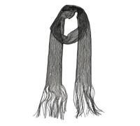 ZEPFJHE Sciarpa collo con nappe per abito da sera, Nero , Taglia unica