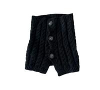 ZEPFJHE Sciarpa Scialle Per Le Donne Inverno Falso Collare Sciarpe per Le Donne Collo Wrap Uomo Donna Collo Alto Collo Sciarpa Maglia Elastico, Nero , M