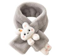 ZEPFJHE Sciarpe spesse calde a forma di coniglio cartone animato sciarpa sciarpa sciarpa scialle bella calda morbida per ragazze sciarpe collo per bambini collare unisex elegante, grigio, Taglia unica