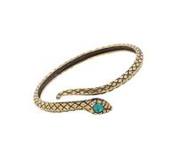 ZEPFJHE Semplice ed elegante serpente avvolgere polsino aperto semplice versatile aperto adatto per donne alla moda accessori serpente, Misura unica, come descritto
