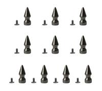 ZEPFJHE Set di 10 eleganti borchie a vite borchie rivetti collare cintura borchie struttura in lega per cinture, collari e accessori alla moda punte in lega, 22 thick tower 10x25, come descritto, come