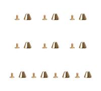 ZEPFJHE Set di 10 eleganti borchie a vite borchie rivetti collare cintura borchie struttura in lega per cinture, collari e accessori alla moda punte in lega, 13 thick bottom 7x14, come descritto, come