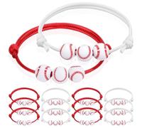 ZEPFJHE Set di 12 pezzi / 20 pezzi braccialetti elastici con perline morbidi e confortevoli per pelli sensibili e appassionati di sport, accessori leggeri gioielli sportivi, Misura unica, come