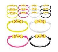 ZEPFJHE Set di 12 pezzi / 20 pezzi braccialetti elastici con perline morbidi e confortevoli per pelli sensibili e appassionati di sport, accessori leggeri gioielli sportivi, Misura unica, come