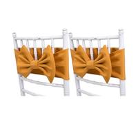 ZEPFJHE Set di 2 fasce elastiche per sedia, con fascia elastica, per matrimoni, feste, decorazioni per vari tipi, retro elasticizzato