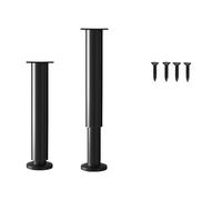 ZEPFJHE Set di 2 gambe per mobili regolabili in altezza con cuscinetto ammortizzante piedini antiscivolo per letti, sedie e tavoli antiscivolo