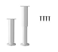 ZEPFJHE Set di 2 gambe per mobili regolabili in altezza con cuscinetto ammortizzante piedini antiscivolo per letti, sedie e tavoli antiscivolo