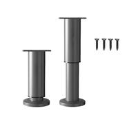 ZEPFJHE Set di 2 gambe per mobili regolabili in altezza con cuscinetto ammortizzante piedini antiscivolo per letti, sedie e tavoli antiscivolo