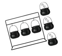 ZEPFJHE Set di 3/6/9 pezzi per streghe con robusto gancio in metallo per riporre caramelle di Halloween e decorazioni per la casa inquietanti set di calderone streghe