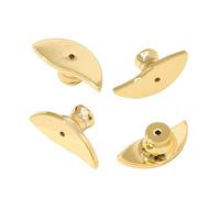 ZEPFJHE Set di 4 tappi di ricambio per orecchini a forma di luna, adatti per orecchini, Misura unica, come descritto