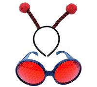 ZEPFJHE Set di antenne e occhiali da sole con cerchietto per capelli per bambini, per spettacoli di animali, fascia per capelli e occhiali da sole