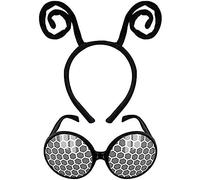 ZEPFJHE Set di antenne e occhiali da sole con cerchietto per capelli per bambini, per spettacoli di animali, fascia per capelli e occhiali da sole