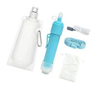 ZEPFJHE Set di cannucce per filtro dell'acqua da campeggio, portatile, per esterni, 1 cielo blu