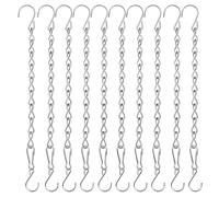 ZEPFJHE Set di catene decorative in metallo da 53 cm con ganci per l'installazione di campanelli a vento da giardino mangiatoie per uccelli appendiabiti catena di ferro per casette per uccelli