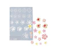 ZEPFJHE Set di stampi multiuso in silicone robusto per unghie Sakuras, portatili, per resina, gesso, artigianato, dimensioni assortite