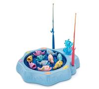 ZEPFJHE Set Giocattoli da Pesca Interattivo per Bambino Comprende 10 Pesci E 2 Canne Ideali Divertimento in Famiglia La Famiglia