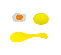 ZEPFJHE Set Giochi Pasqua per Bambini per Lo Sviluppo delle Abilità Motorie con Cucchiai Plastica Che Trasportano Un Giocattolo Sportivo in Plastica Resistente Razza