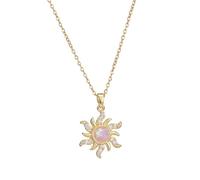 ZEPFJHE Sofisticata collana floreale moderna con zirconi realizzata in acciaio anallergico per raduni da donna elegante, Misura unica, come descritto, come descritto