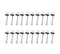 ZEPFJHE Spazzola per la pulizia dei pettini, 20 pezzi, con design a doppia faccia, per una facile rimozione di detriti da pettini, spazzole, tastiera, mobili