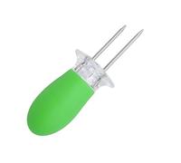 ZEPFJHE Spiedini professionali per barbecue con impugnatura in gomma per mais, con inserto per mais, doppia forchetta da cucina, strumento per barbecue all'aperto durevole