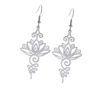 ZEPFJHE Squisito gioiello floreale religioso amuleto ciondolo collana elegante orecchini pendenti unici per ogni occasione gioielli, earrings, come descritto, come descritto