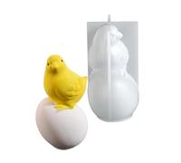 ZEPFJHE Stampi in silicone per uova di pulcino, sicuri per alimenti, per colata in resina, sapone, cioccolato, fondente, cottura pasquale