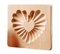 ZEPFJHE Stampo per biscotti in legno di faggio robusto, realizzato a mano, ideale per dolcetti e progetti creativi di cottura