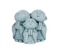 ZEPFJHE Statua in miniatura di monaco meditazione arenaria Buddha in preghiera scultura acquari acquari decorazioni spirituali regalo acquari acquario decor