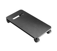 ZEPFJHE Supporto a torre da tavolo con ruota del freno e alzate per prevenire gli schizzi alla moda in fibre di carbonio aspetto ABS CPU stand