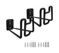 ZEPFJHE Supporto decorativo da parete nero per tubo da giardino esterno supporto di ricambio resistente supporto per tubo flessibile da parete