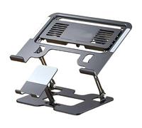 ZEPFJHE Supporto di raffreddamento del telefono del computer portatile regolabile 2 in 1 pieghevole supporto per tablet per raffreddamento ergonomico regolabile del telefono del computer portatile