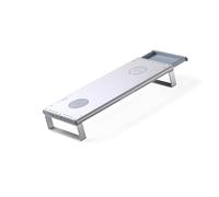 ZEPFJHE Supporto ergonomico per computer con hub video a piena risoluzione e spazio di archiviazione nascosto per area di lavoro Planner con dispositivi