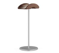 ZEPFJHE Supporto per cuffie in legno per ufficio, scrivania, organizer per auricolari, minimalista, elegante, in legno e alluminio