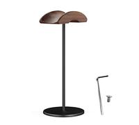 ZEPFJHE Supporto per cuffie in legno per ufficio, scrivania, organizer per auricolari, minimalista, elegante, in legno e alluminio