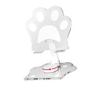 ZEPFJHE Supporto pieghevole per tablet trasparente con base antiscivolo rinforzata per i migliori angoli di visualizzazione Supporto pieghevole per tablet salvaspazio per l'organizzazione della