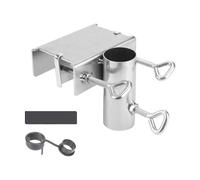ZEPFJHE Supporto salvaspazio per ombrellone, balconi, cortili, ringhiere, adatto per ombrelloni fino a 3,8 cm, morsetto versatile per ombrellone da balcone