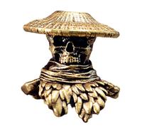 ZEPFJHE Swordsman Skull Swords Ciondolo Ideale Per Paracord E Collane Artigianali Progetti Paracord Perle Artigianato Culturale Mele In Ottone