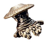 ZEPFJHE Swordsman Skull Swords Ciondolo Ideale Per Paracord E Collane Artigianali Progetti Paracord Perle Artigianato Culturale Mele In Ottone