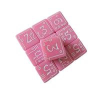 ZEPFJHE Tactiles acrilico industriale a tema numero dadi precisione lavorati per gioco di ruolo e apprendimento in classe durevole acrilico