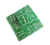 ZEPFJHE Tactiles acrilico industriale a tema numero dadi precisione lavorati per gioco di ruolo e apprendimento in classe durevole acrilico