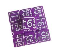 ZEPFJHE Tactiles acrilico industriale a tema numero dadi precisione lavorati per gioco di ruolo e apprendimento in classe durevole acrilico