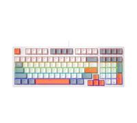 ZEPFJHE Tastiera da gioco Full Size LED Backlits Silenziosa Tastiera per Computer Multimedias Chiave Tastiera con Filo Per PC Office Gaming