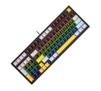 ZEPFJHE Tastiera da gioco Full Size LED Backlits Silenziosa Tastiera per Computer Multimedias Chiave Tastiera con Filo Per PC Office Gaming