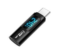 ZEPFJHE Tipo C Tester da Maschio A Femmina Display 240W Adattatore del Misuratore Potenza per Vari Dispositivi Adattatore in Alluminio