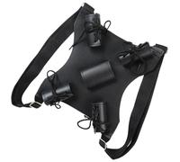 ZEPFJHE Tracolla in pelle PU Spade Cinghia per RolePlay Spade Lunghezza Regolabile Cosplay Samurai Fodero Costume Accessorio PU Leather Harness