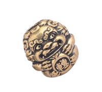 ZEPFJHE Unico ciondolo in ottone a forma di gufo leone che rappresenta fortuna e prosperità, struttura in ottone per chi cerca moda da indossare tutti i giorni, Misura unica, come descritto, come