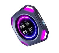 ZEPFJHE USB Power Round PC Monitor 2.1In Display GPU CPU Temperatura Trackings Design Compatto Per Computer Costruisce USB Potenza GPU/CPU Temperatura Display