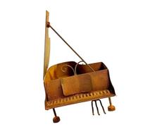 ZEPFJHE Vaso per piante in ferro anticato stile pianoforte in ferro invecchiato, supporto per fiori tradizionale per soggiorno