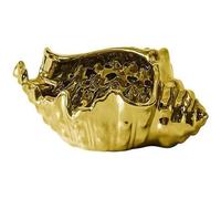 ZEPFJHE Vassoio flessibile in ceramica per accessori con supporto a forma di conchiglia per piano di lavoro comò bagno Styling vassoio gioielli in ceramica a forma di conchiglia, Misura unica, come