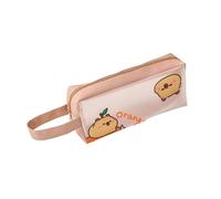 ZEPFJHE Vedere Attraverso Astuccio Impermeabile PU Pen Pouch con Maniglia Portatile Organizzatori Bag Viaggio Cosmetici Bag Bambini Borse, B